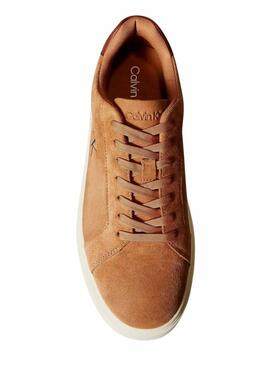 Sneakers Calvin Klein Jeans Classis Cupsole marrone per uomo
