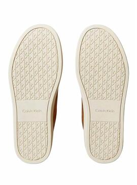 Sneakers Calvin Klein Jeans Classis Cupsole marrone per uomo