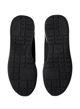 Sneakers Calvin Klein Jeans Retro Runner nere e verdi per uomo.