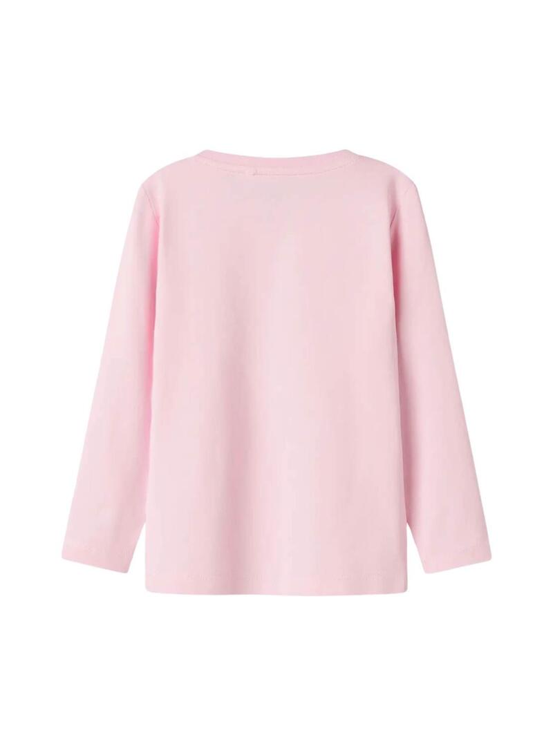 Maglietta Name It Lira rosa cuore per bambina