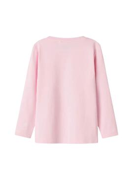 Maglietta Name It Lira rosa cuore per bambina