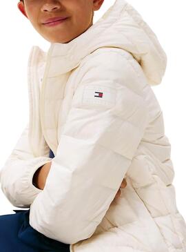 Cappotto Imbottito Tommy Hilfiger beige per bambini.