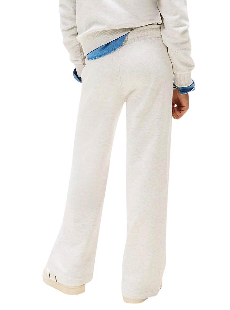 Pantaloni Jogger Tommy Hilfiger Varsity grigi ragazza