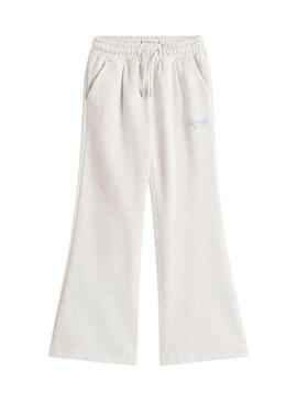 Pantaloni Jogger Tommy Hilfiger Varsity grigi ragazza