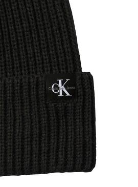 Cuffia e sciarpa Calvin Klein nera per bambini