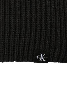Cuffia e sciarpa Calvin Klein nera per bambini