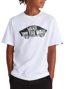 Maglietta Vans Style76 Bianca per bambino
