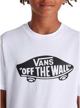 Maglietta Vans Style76 Bianca per bambino