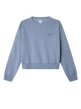Maglia Pepe Jeans Bayla blu con logo per ragazza