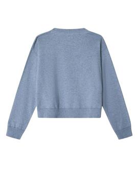 Maglia Pepe Jeans Bayla blu con logo per ragazza