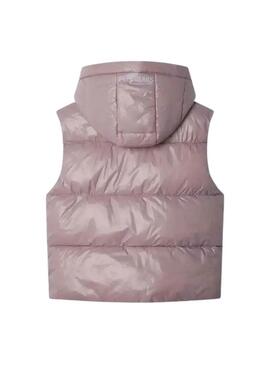 Gilet Pepe Jeans trapuntato Essie rosa per bambina