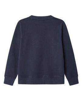 Felpa Pepe Jeans Art Crew blu marino per bambino
