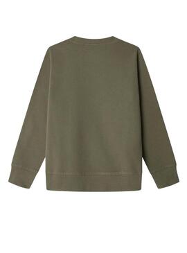 Felpa Pepe Jeans Art Crew verde per bambino