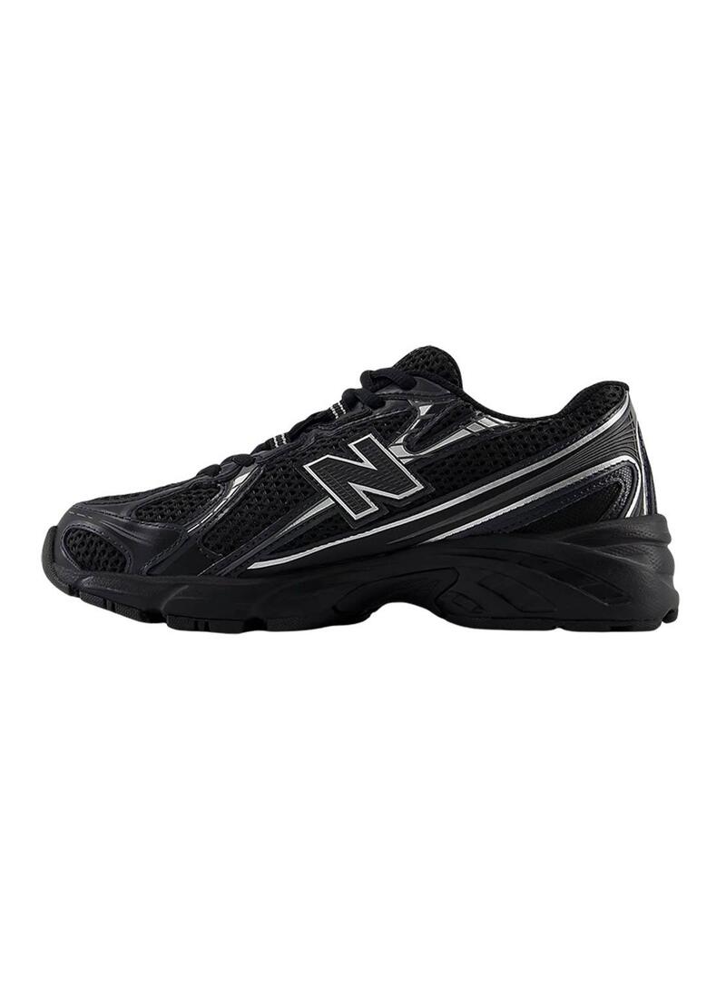 Scarpe New Balance 740 nere per bambini.