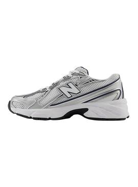 Scarpe New Balance 740 bianche per bambini.