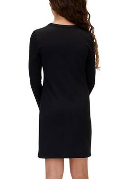 Abito Calvin Klein bodycon nero per ragazza.