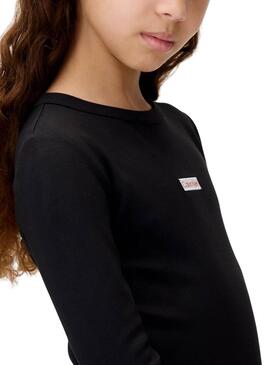 Abito Calvin Klein bodycon nero per ragazza.