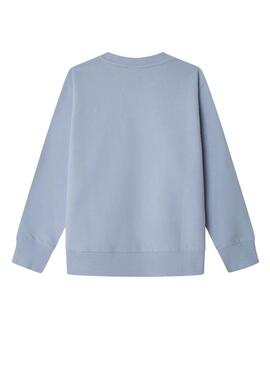Felpa Pepe Jeans Art Crew blu per bambino