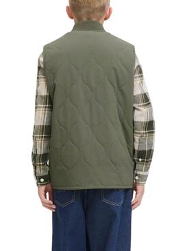 Giacca a vento imbottita verde per bambino Jack and Jones Hero