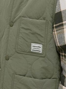 Giacca a vento imbottita verde per bambino Jack and Jones Hero