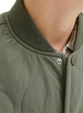 Giacca a vento imbottita verde per bambino Jack and Jones Hero
