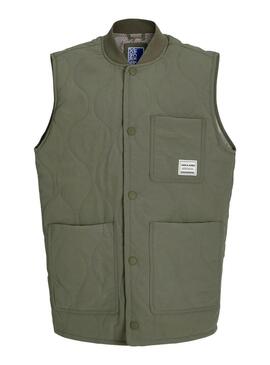 Giacca a vento imbottita verde per bambino Jack and Jones Hero