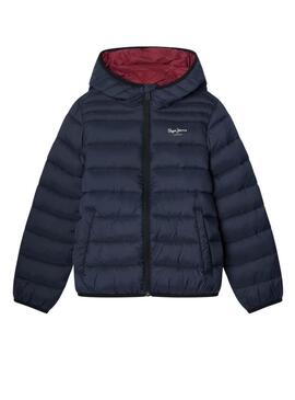 Giacca trapuntata Pepe Jeans Bailor blu marino bambino