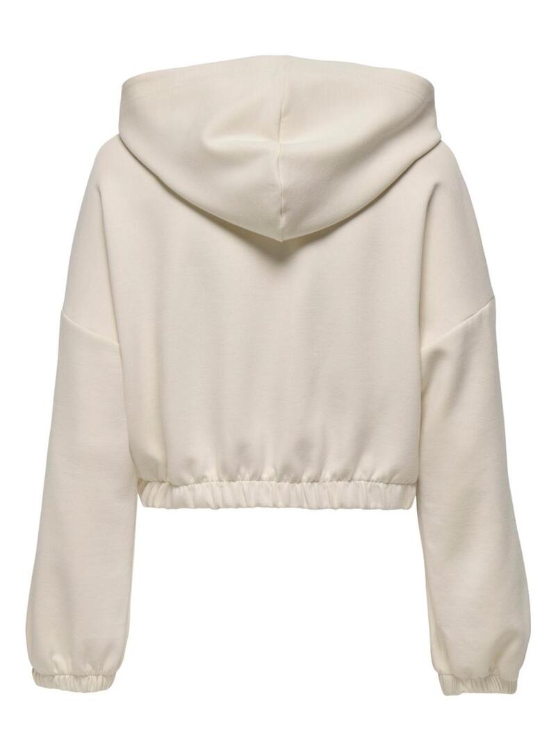 Felpa Only Scarlett beige per donna