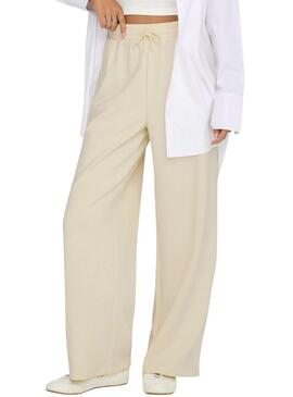 Pantaloni Only Scarlett beige per donna