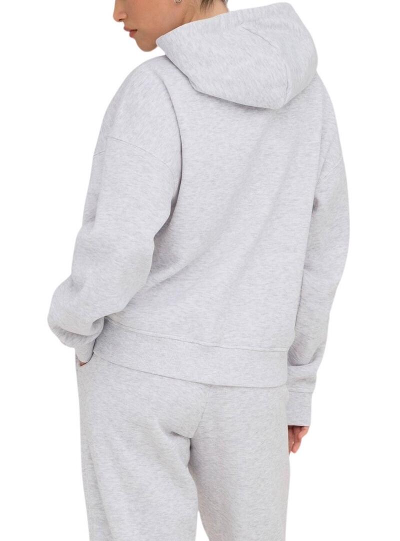 Felpa con cappuccio Only Best grigia per donna