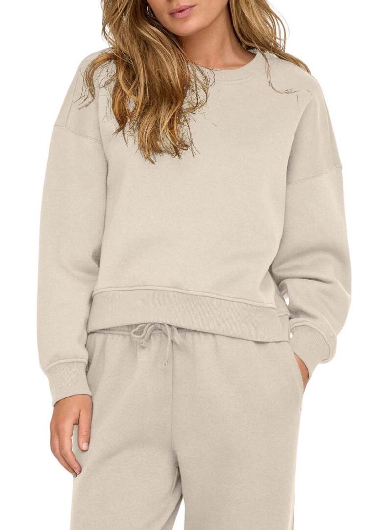 Felpa Only Best beige per donna