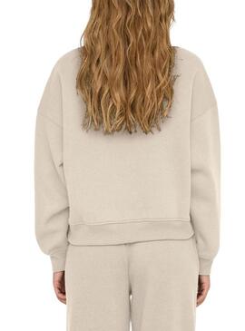 Felpa Only Best beige per donna