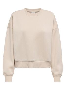 Felpa Only Best beige per donna