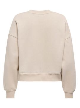 Felpa Only Best beige per donna