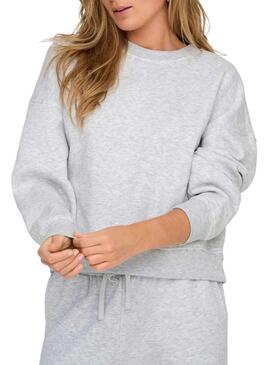 Felpa Only Best grigia per donna