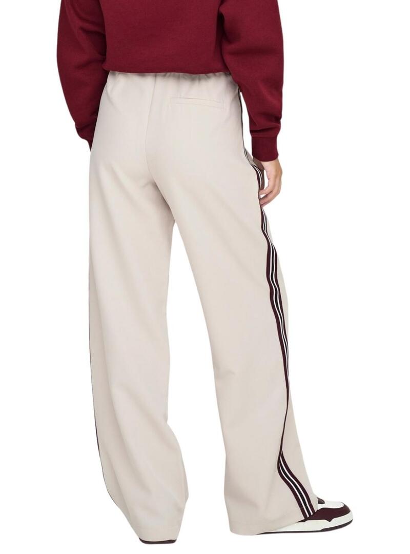 Pantaloni Only Mellie beige per donna