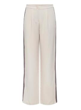 Pantaloni Only Mellie beige per donna