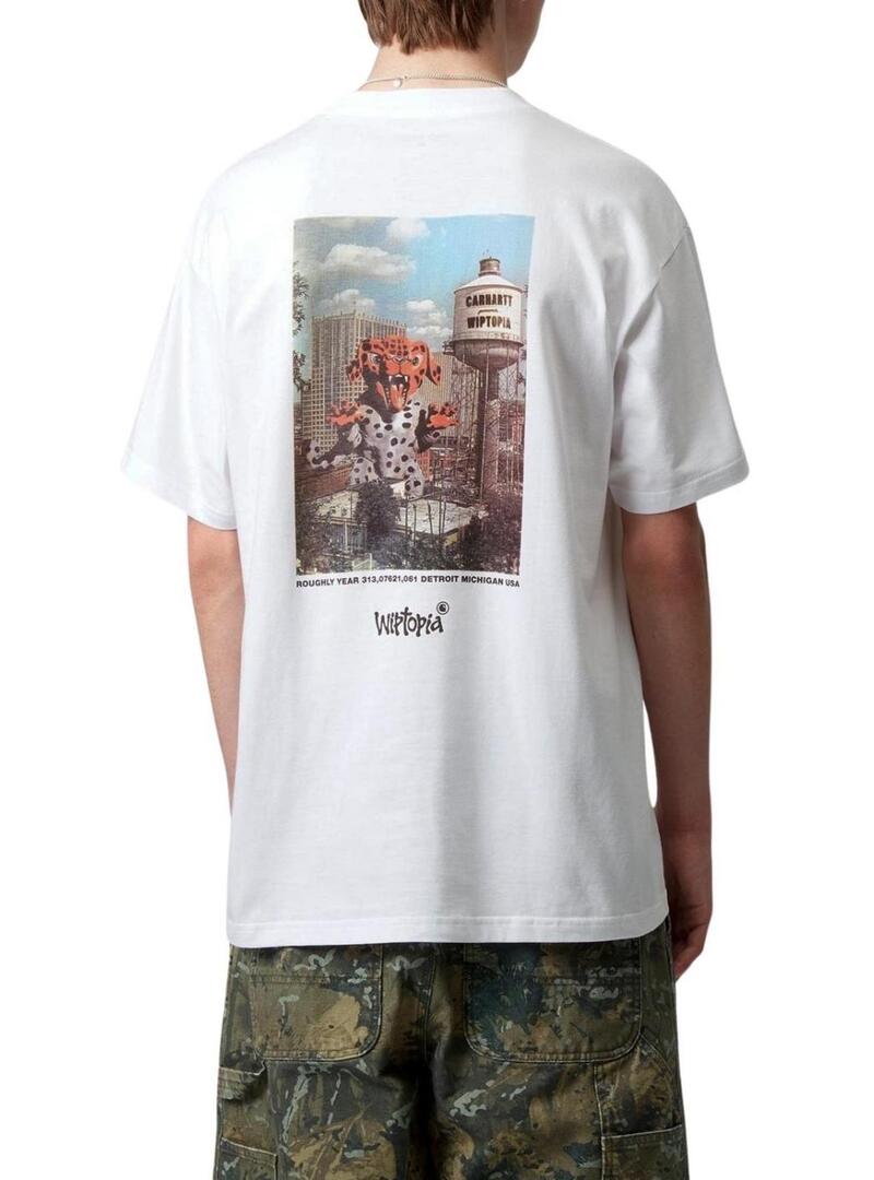 Maglietta Carhartt Wiptopia bianca per uomo