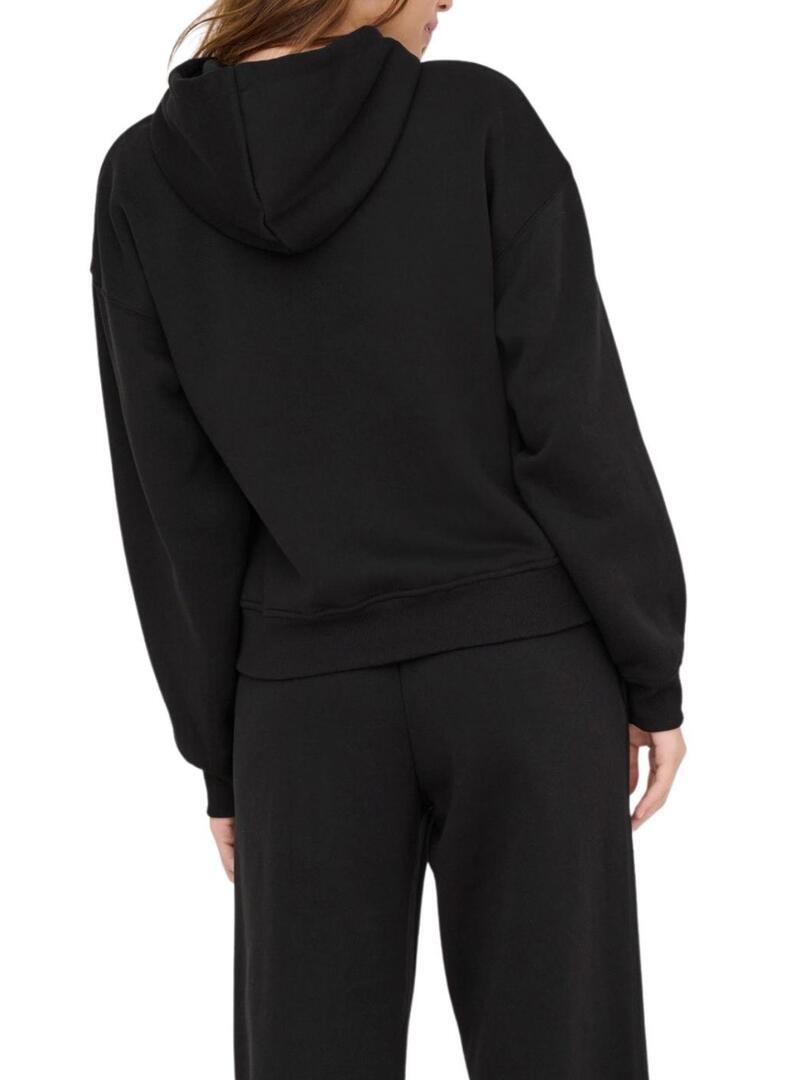 Felpa con cappuccio Only Best Hood nera da donna