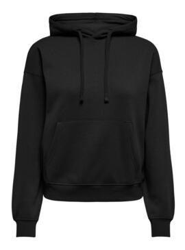 Felpa con cappuccio Only Best Hood nera da donna
