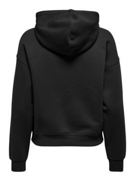 Felpa con cappuccio Only Best Hood nera da donna