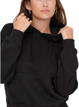 Felpa con cappuccio Only Best Hood nera da donna