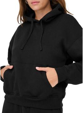 Felpa con cappuccio Only Best Hood nera da donna
