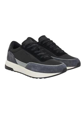 Sneakers Calvin Klein Low Top Lace nere per uomo.