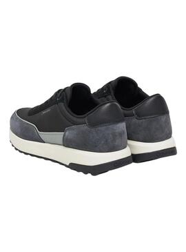 Sneakers Calvin Klein Low Top Lace nere per uomo.