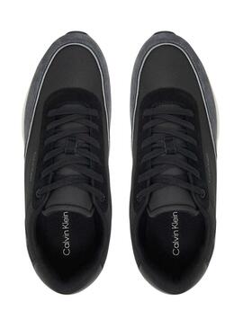 Sneakers Calvin Klein Low Top Lace nere per uomo.