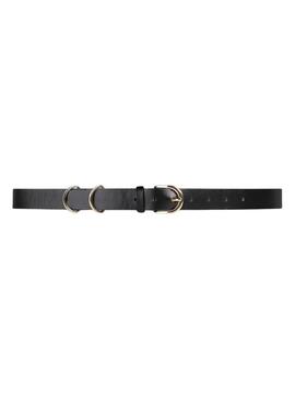 Cintura Pieces Janni in pelle nera per donna