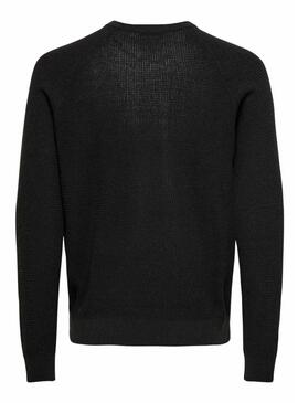 Maglia Only and Sons marrone per uomo