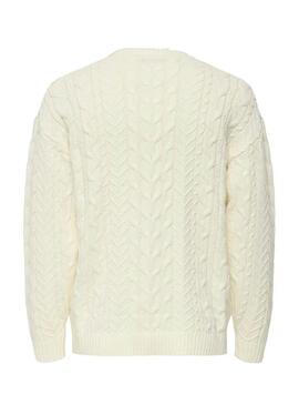 Maglia Only and Sons Mack beige per uomo