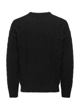 Maglia Only and Sons Mack nera per uomo